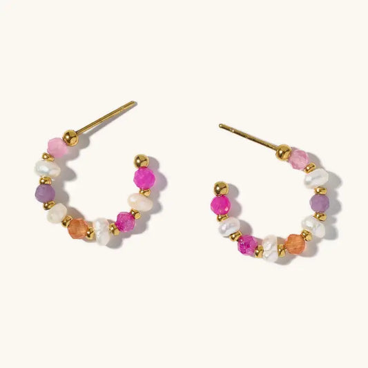 Mini Beaded Hoop