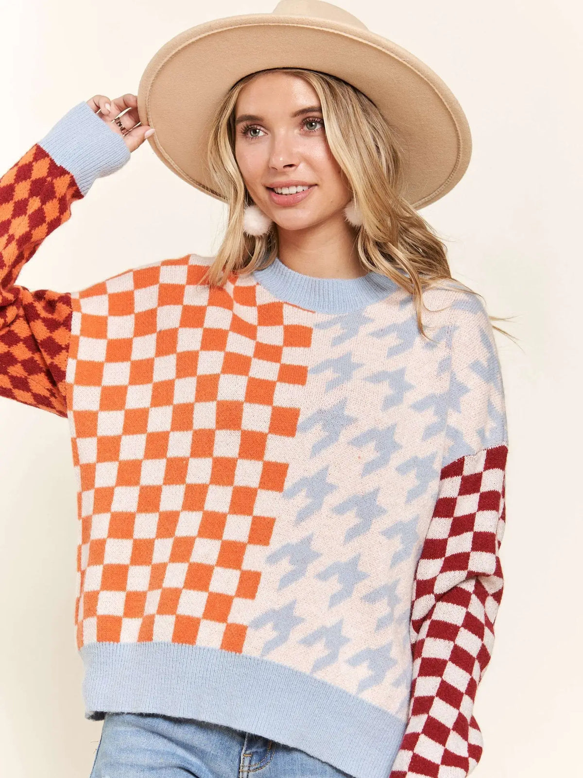 Multicolor Patterned Sweater