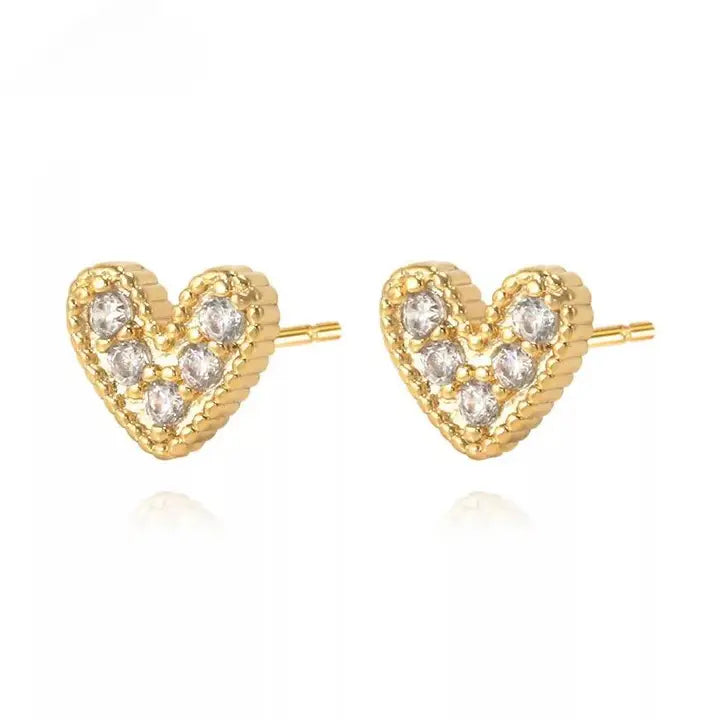 Mini Heart Studs