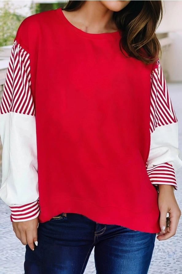 Patchwork Sleeve Top