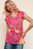 Ruffle Floral Beauty in Fuchsia