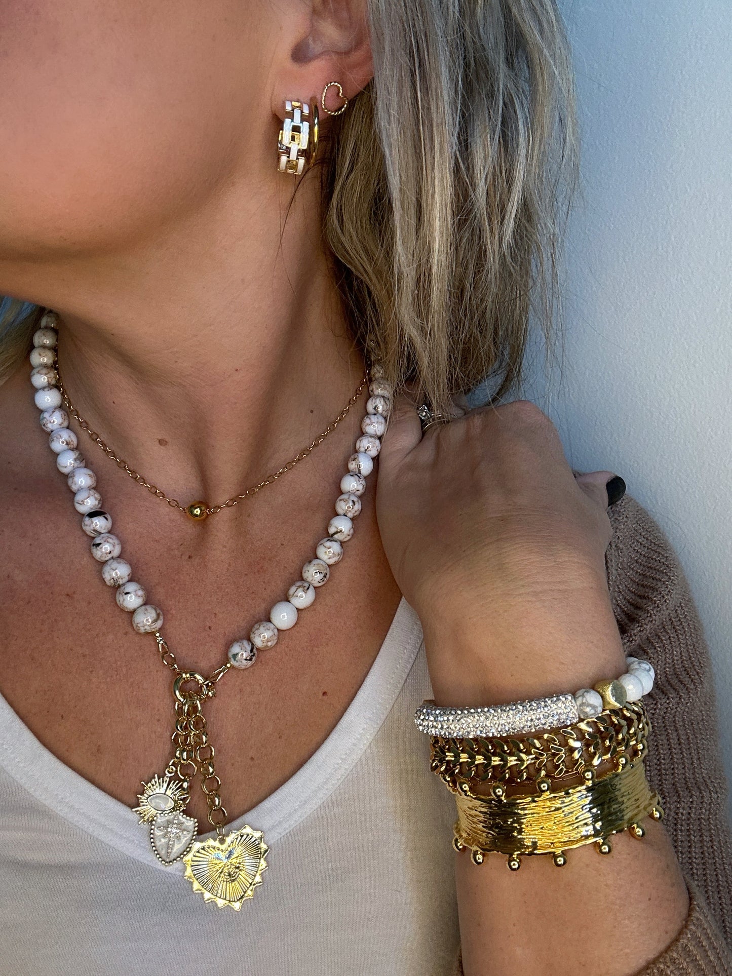 Beaded Charm Necklace