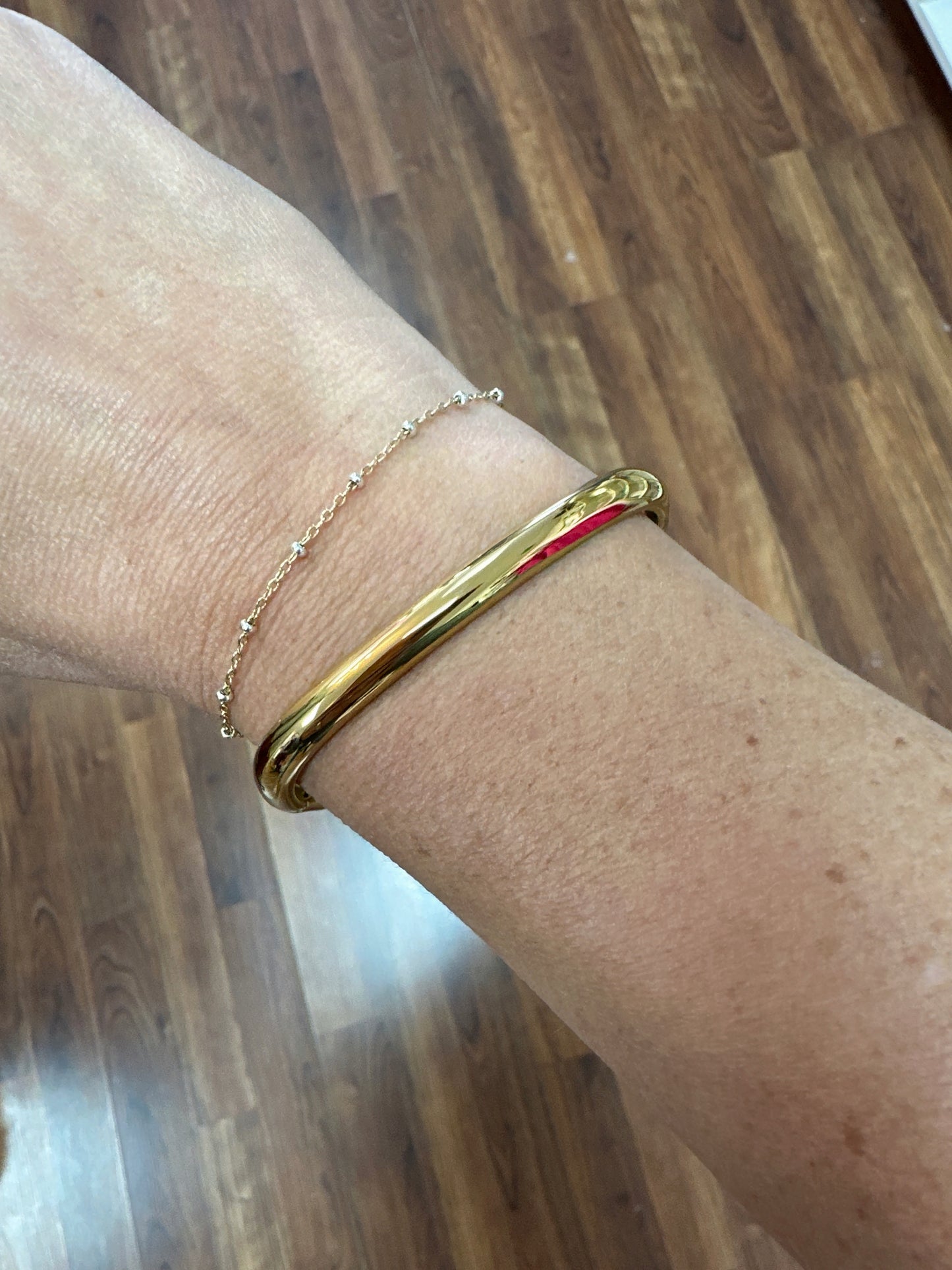 Gold Square Bangle