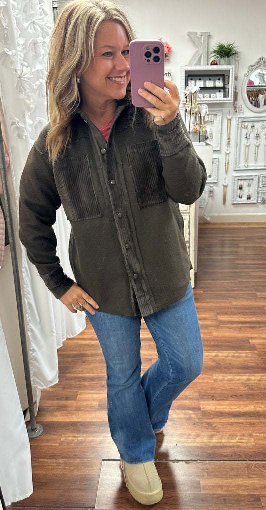 Brown Ridge Terrain Shacket