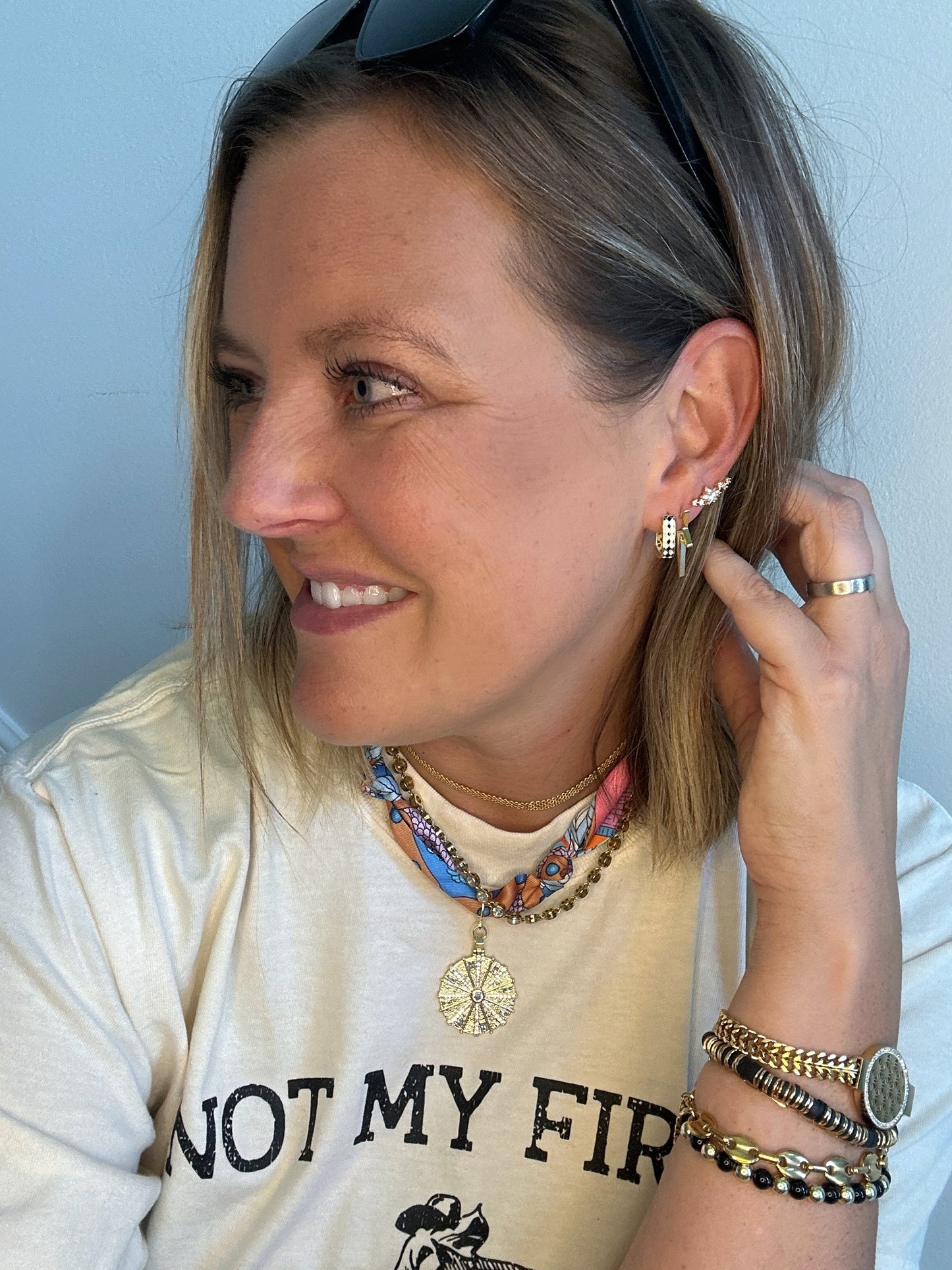 Love Em Black/Gold Bracelet