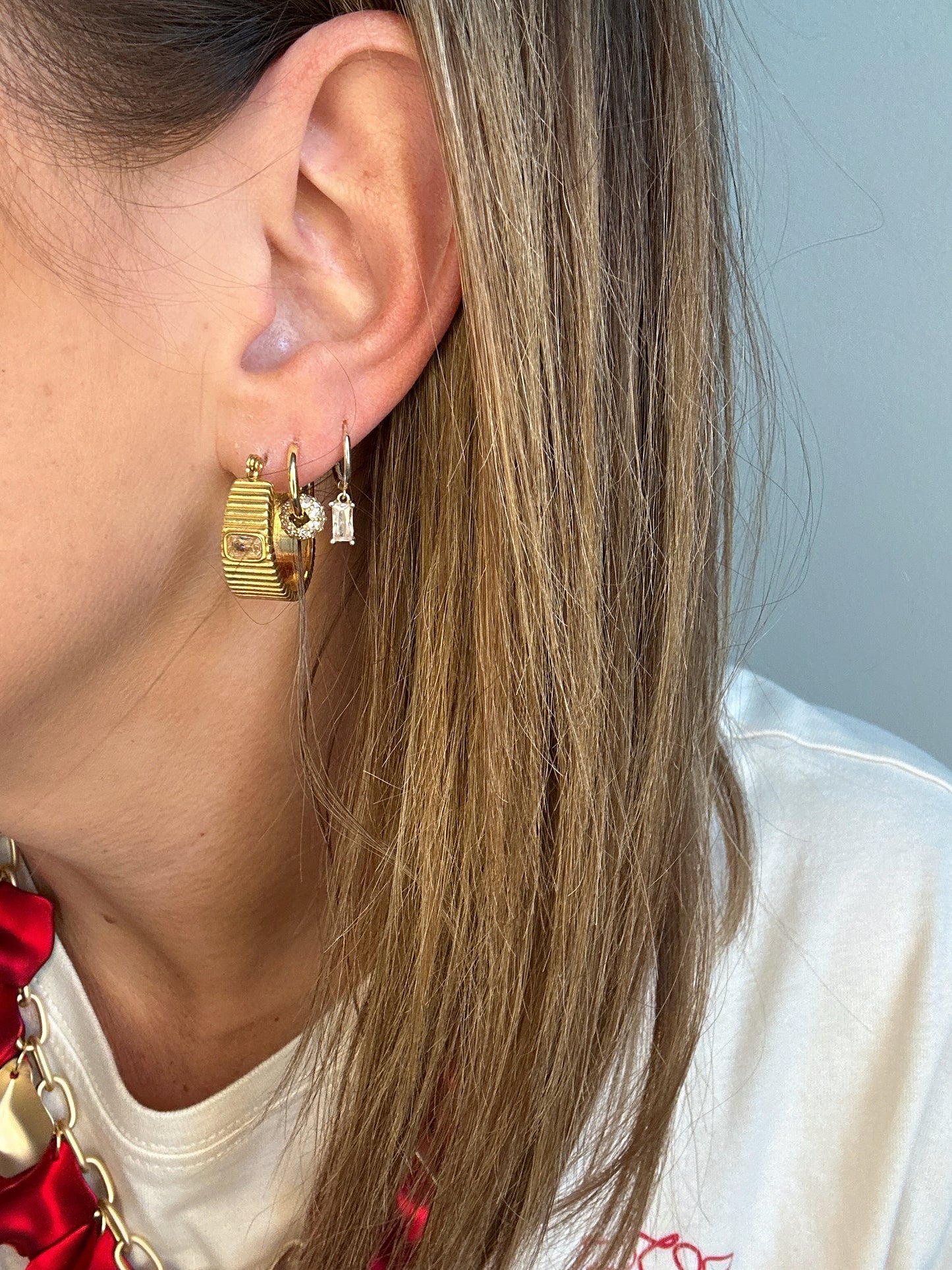 Bling Huggie Earrings