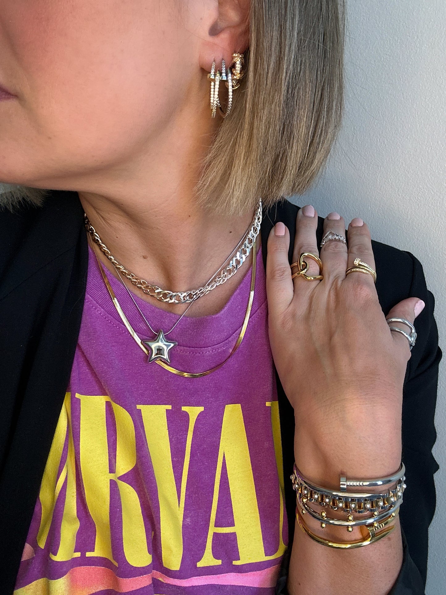 Gold Herringbone Necklace