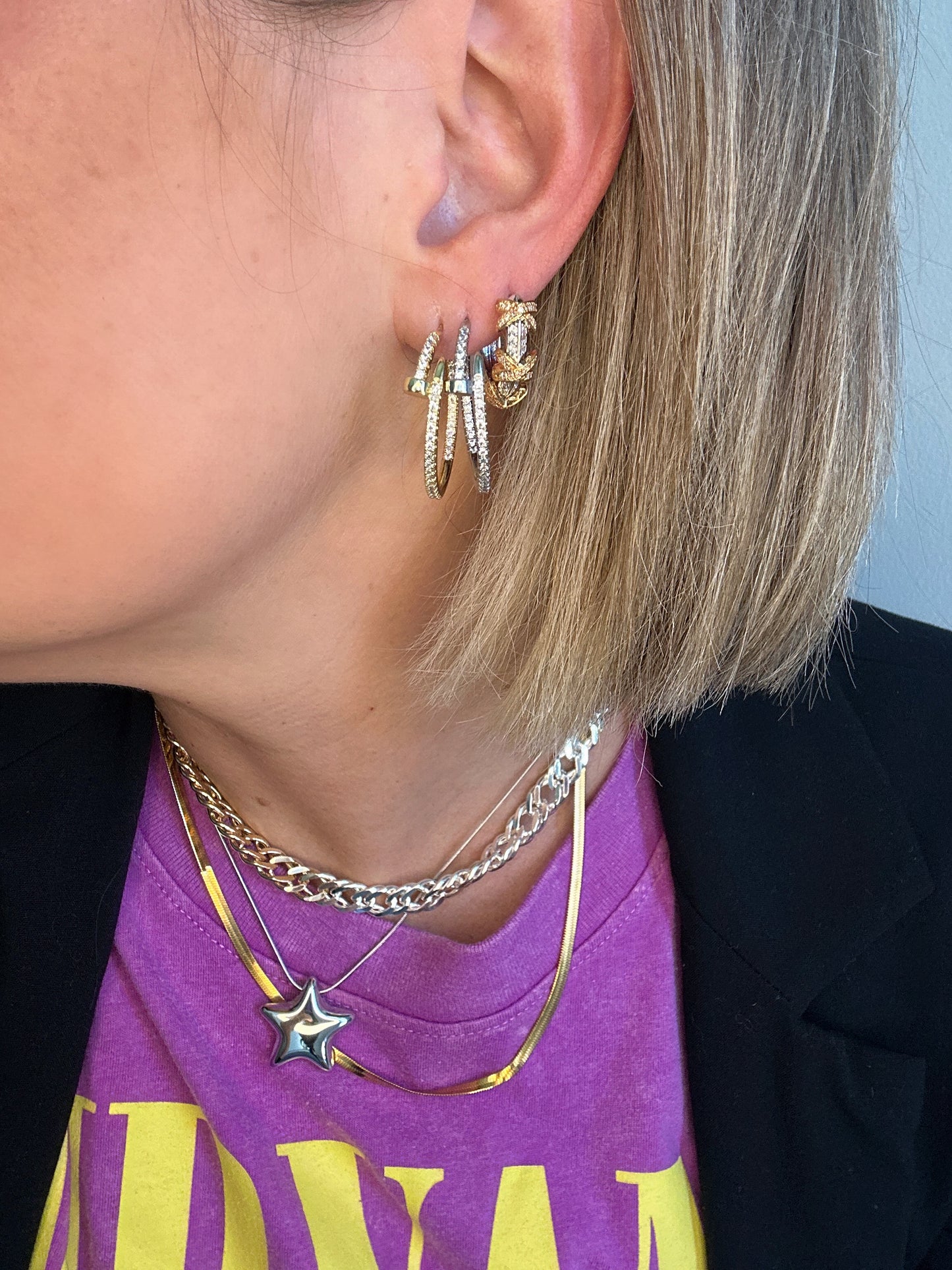 Gold Herringbone Necklace