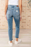 Frankie High Waist Distressed Boyfriend Jeans (FINAL SALE ITEM)