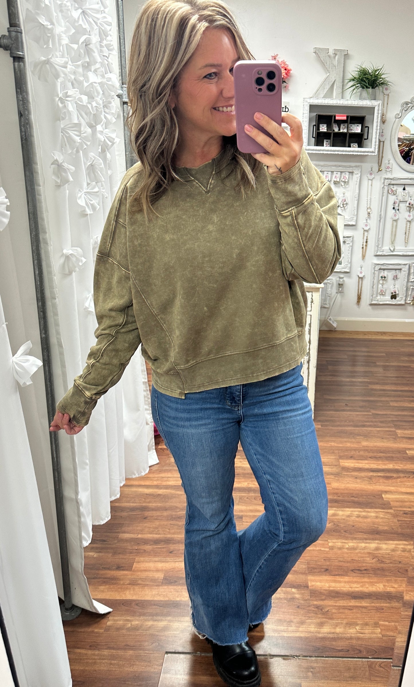 Rustic Edge French Terry Pullover