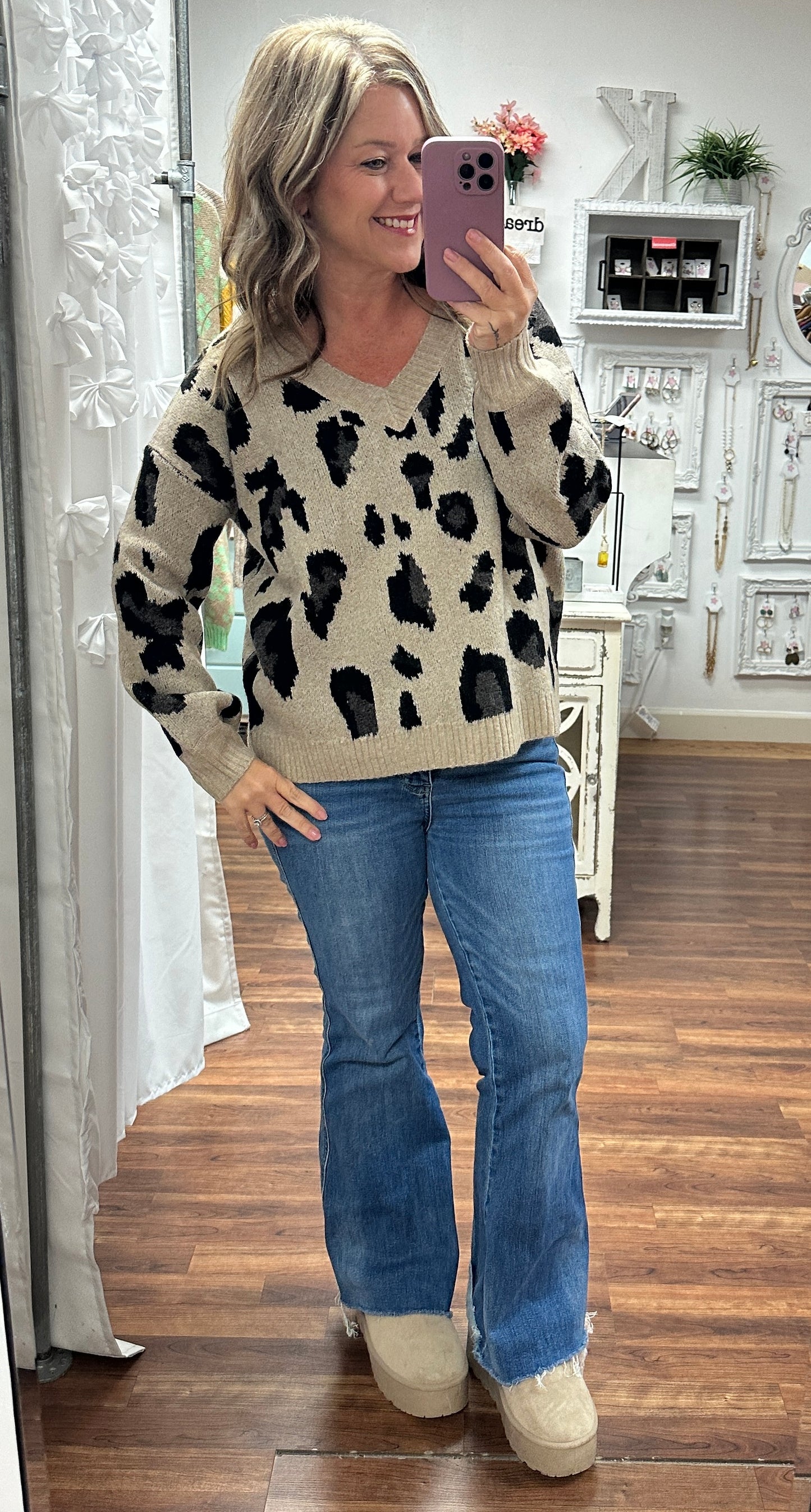 Cheetah Charm Sweater