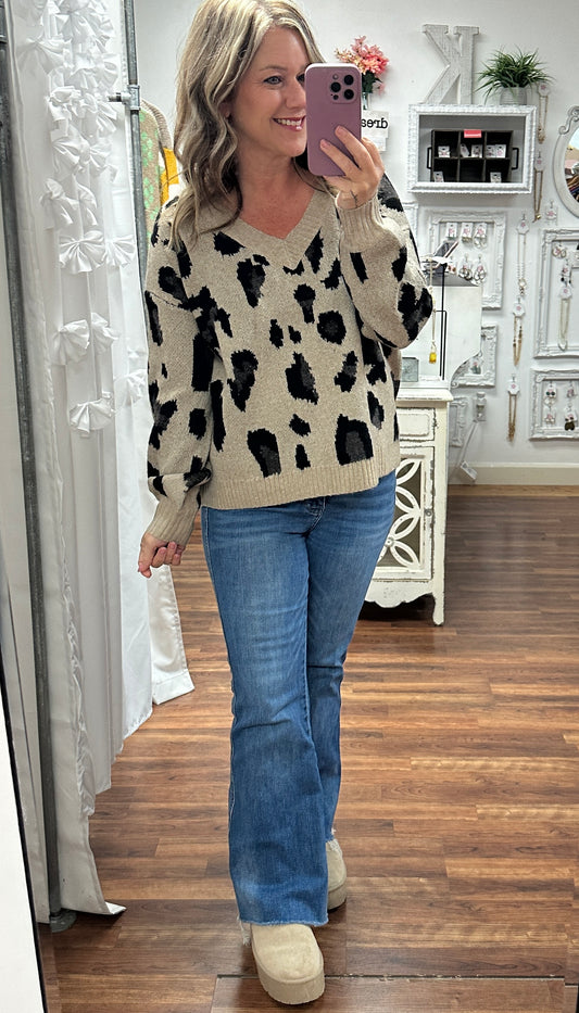 Cheetah Charm Sweater