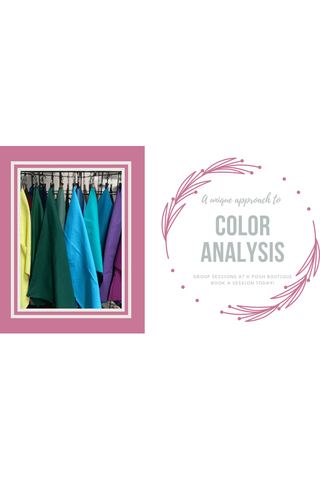 March 31st @ 6pm Color Analysis Session