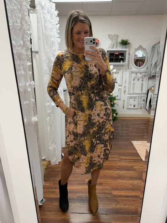 Wild Harmony Tie-Dye Pocket Dress