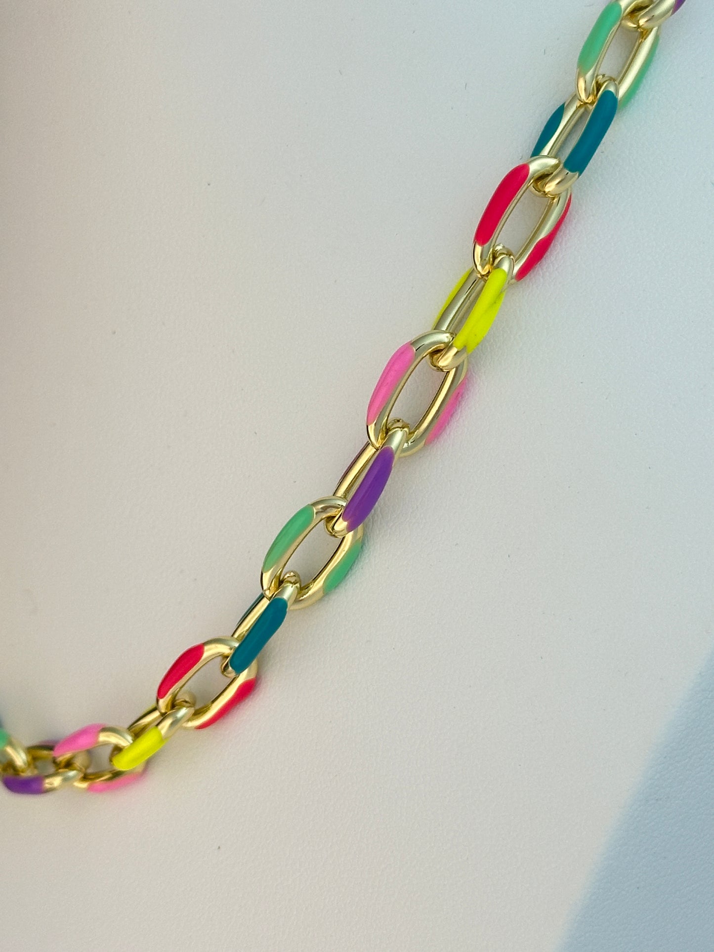 Bright Colorful Chunky Choker