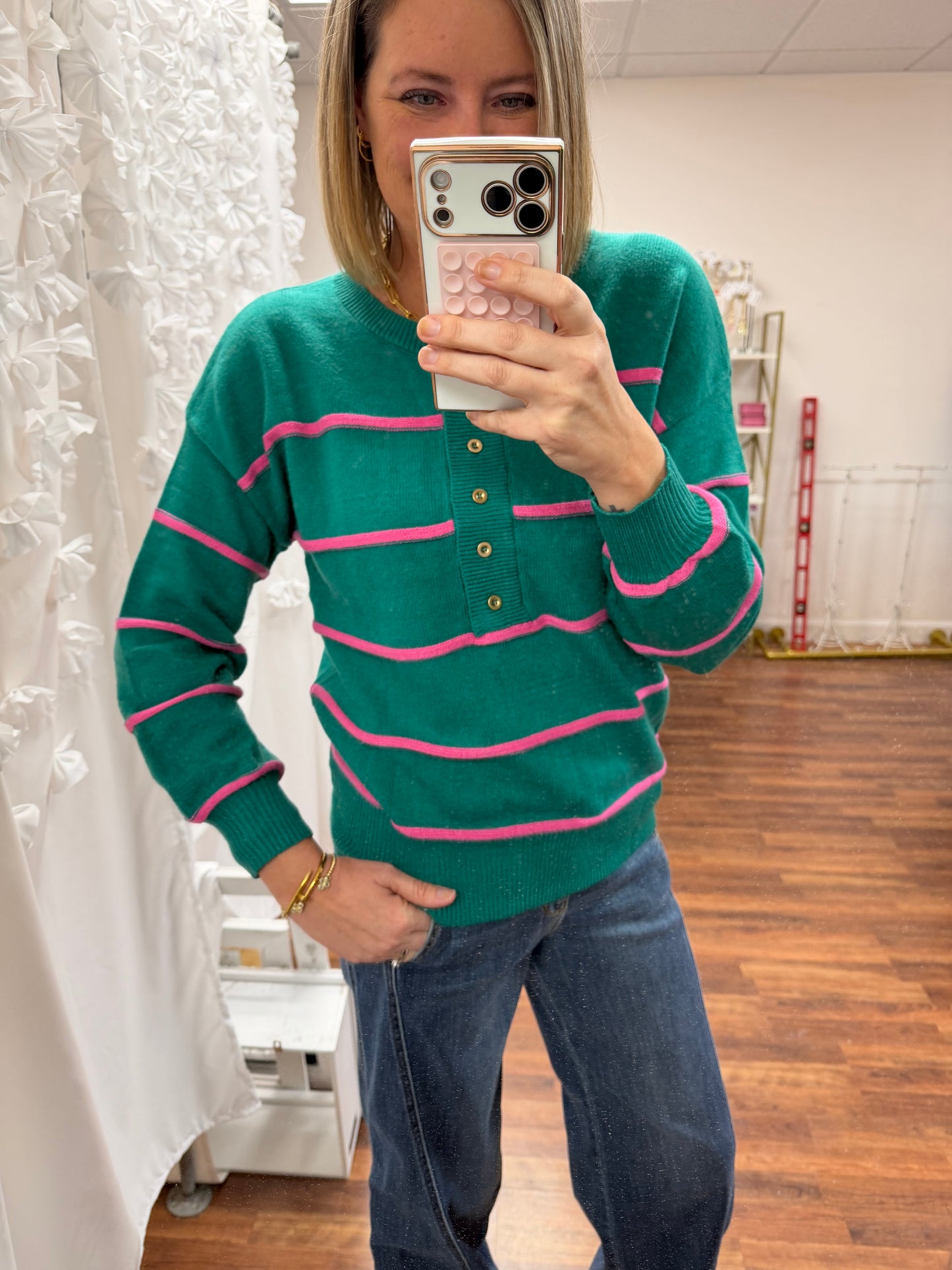 Stripe Oversized Sweater