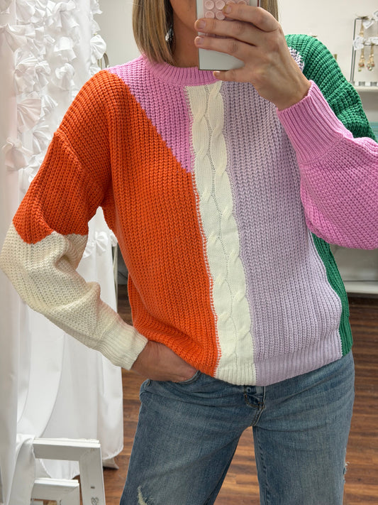 Color Block Sweater