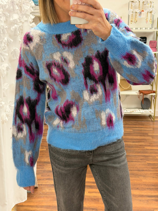 Abstract Animal Sweater