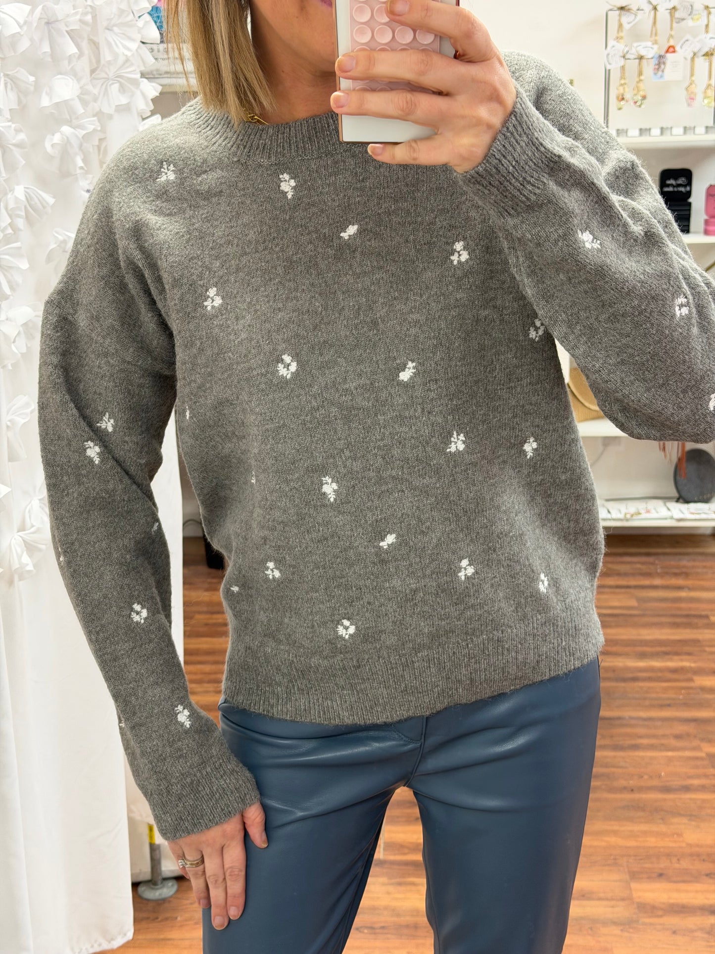 Flower Dot Sweater