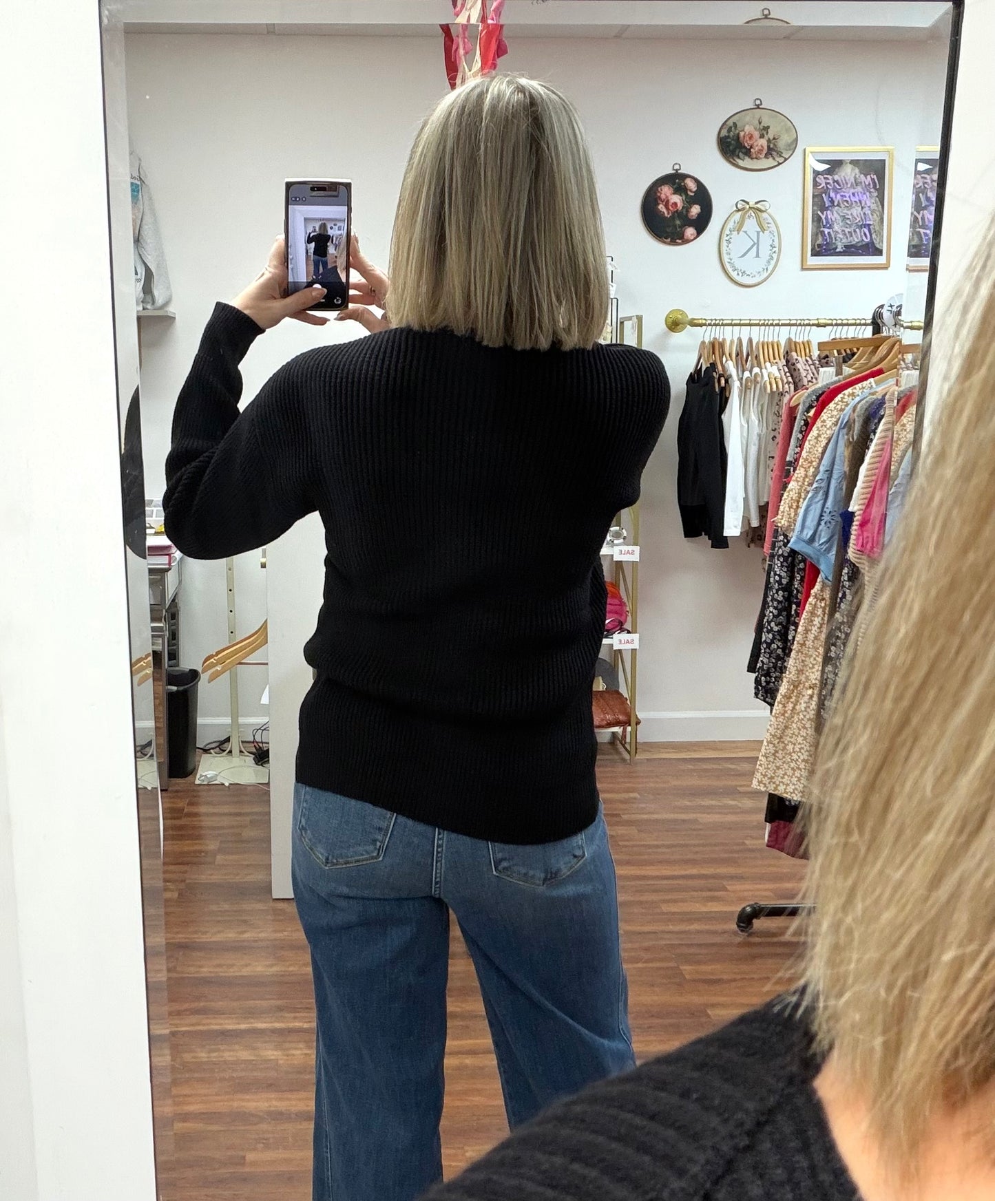 Crossover Sweater Black