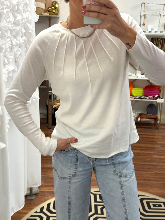 Seam Detail Cream Top