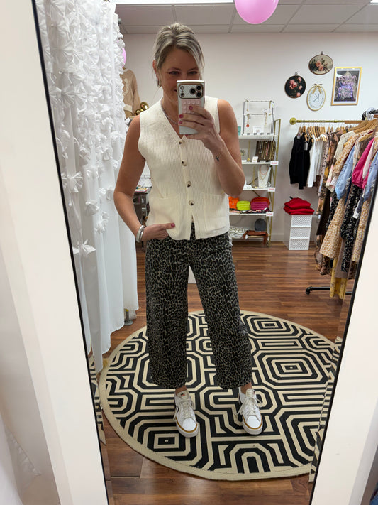 Button Down Knit Vest