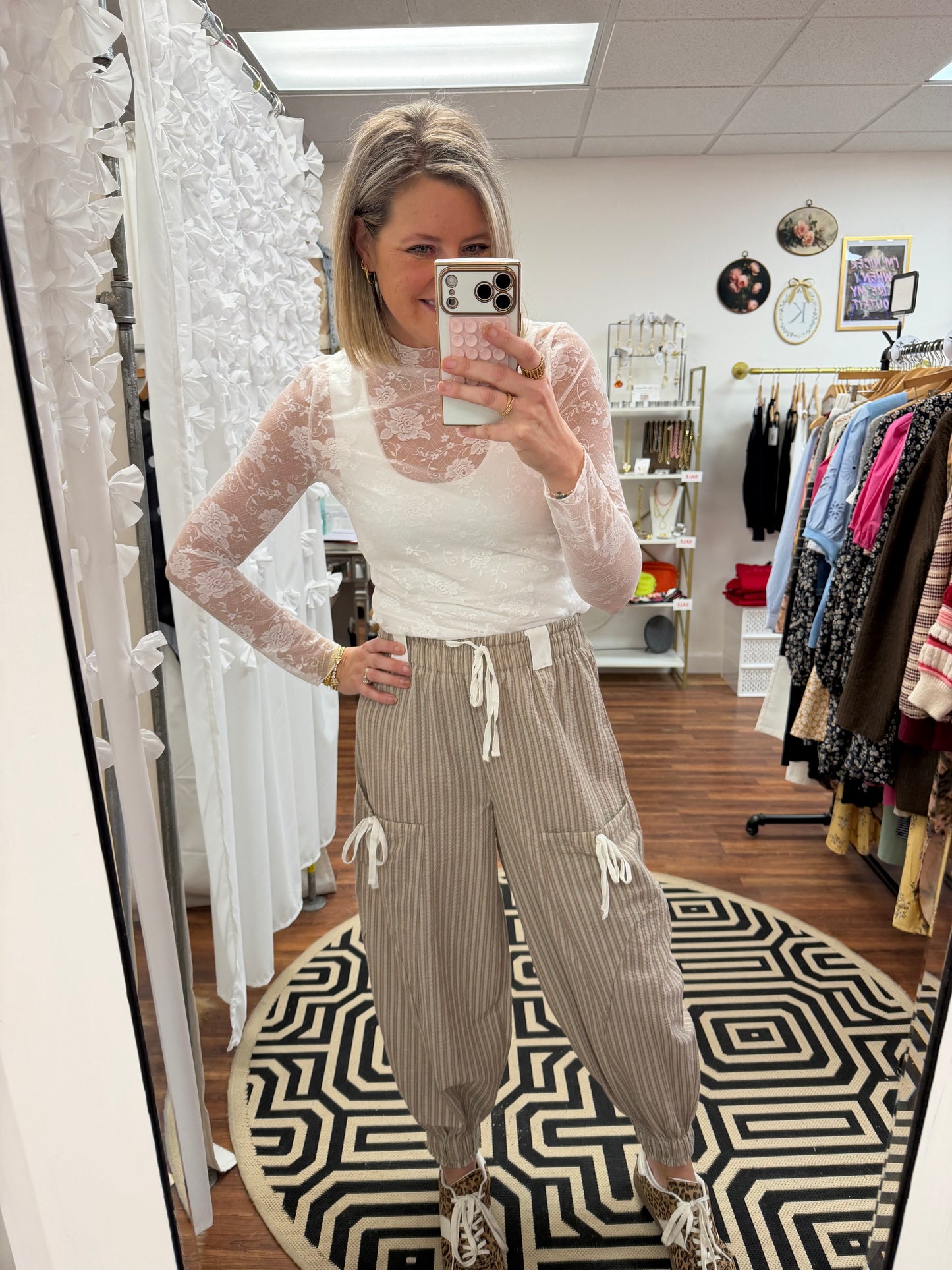 Floral Lace Mesh Top