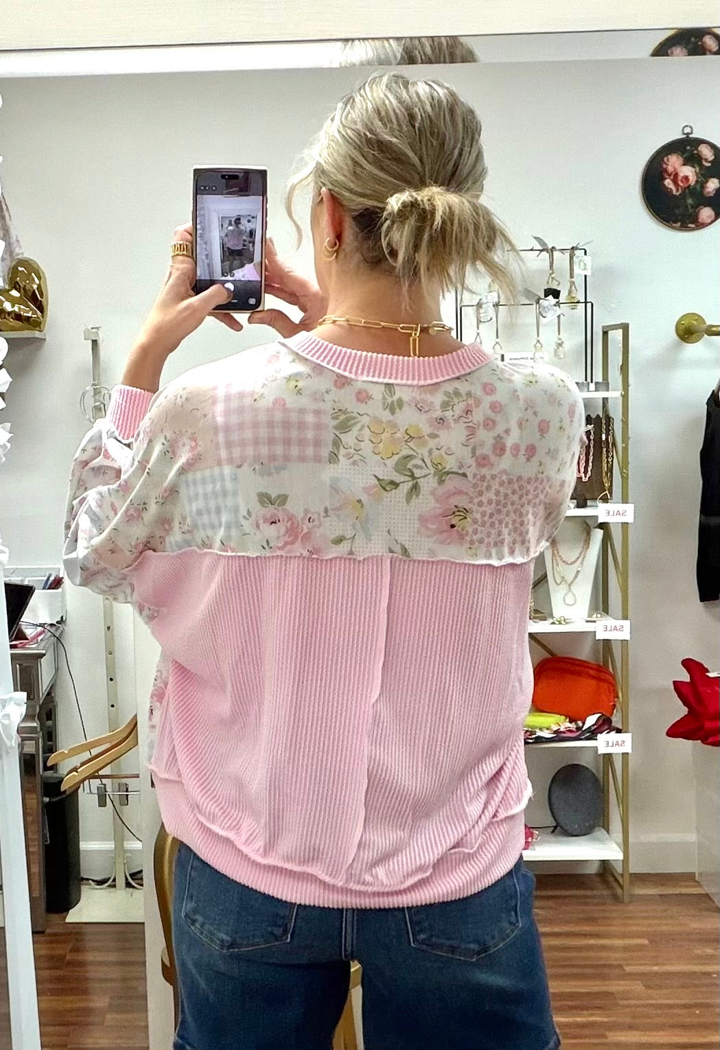 Floral Patchwork Top