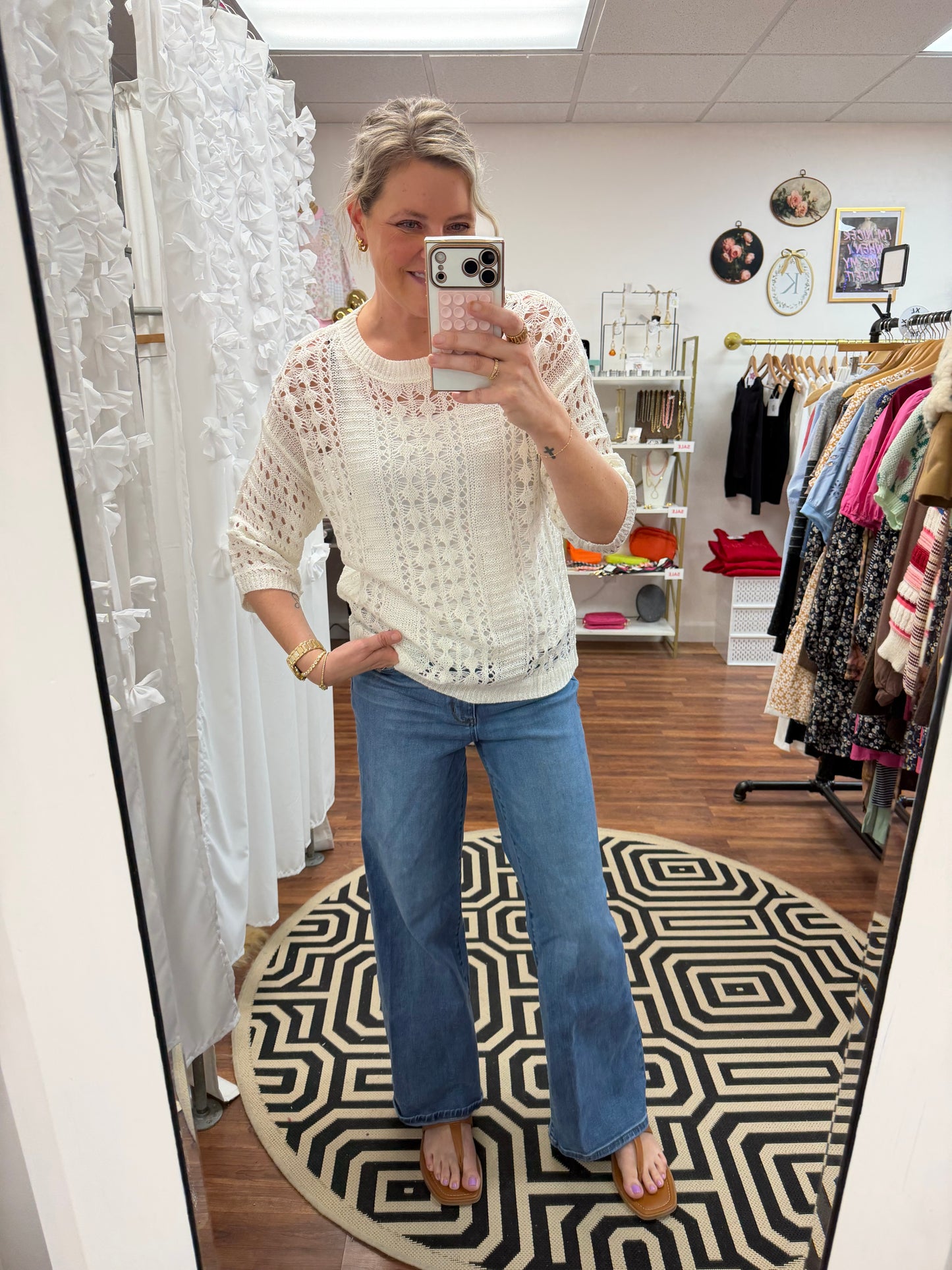 Hollow Out Knit Top