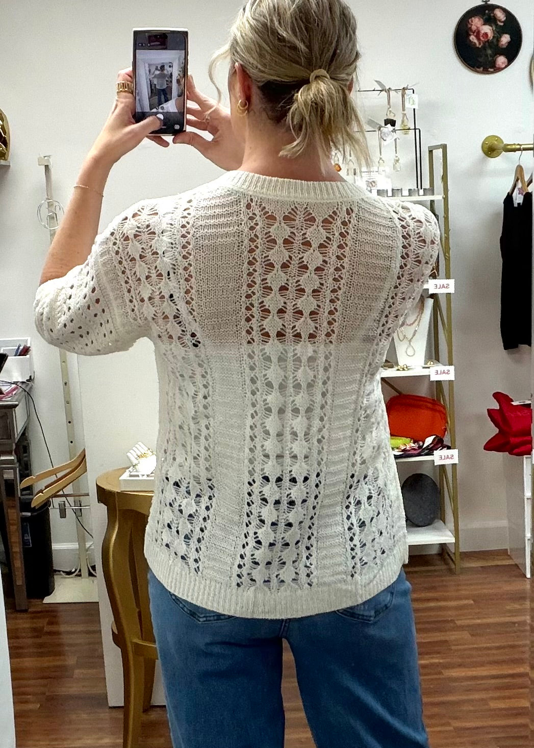 Hollow Out Knit Top