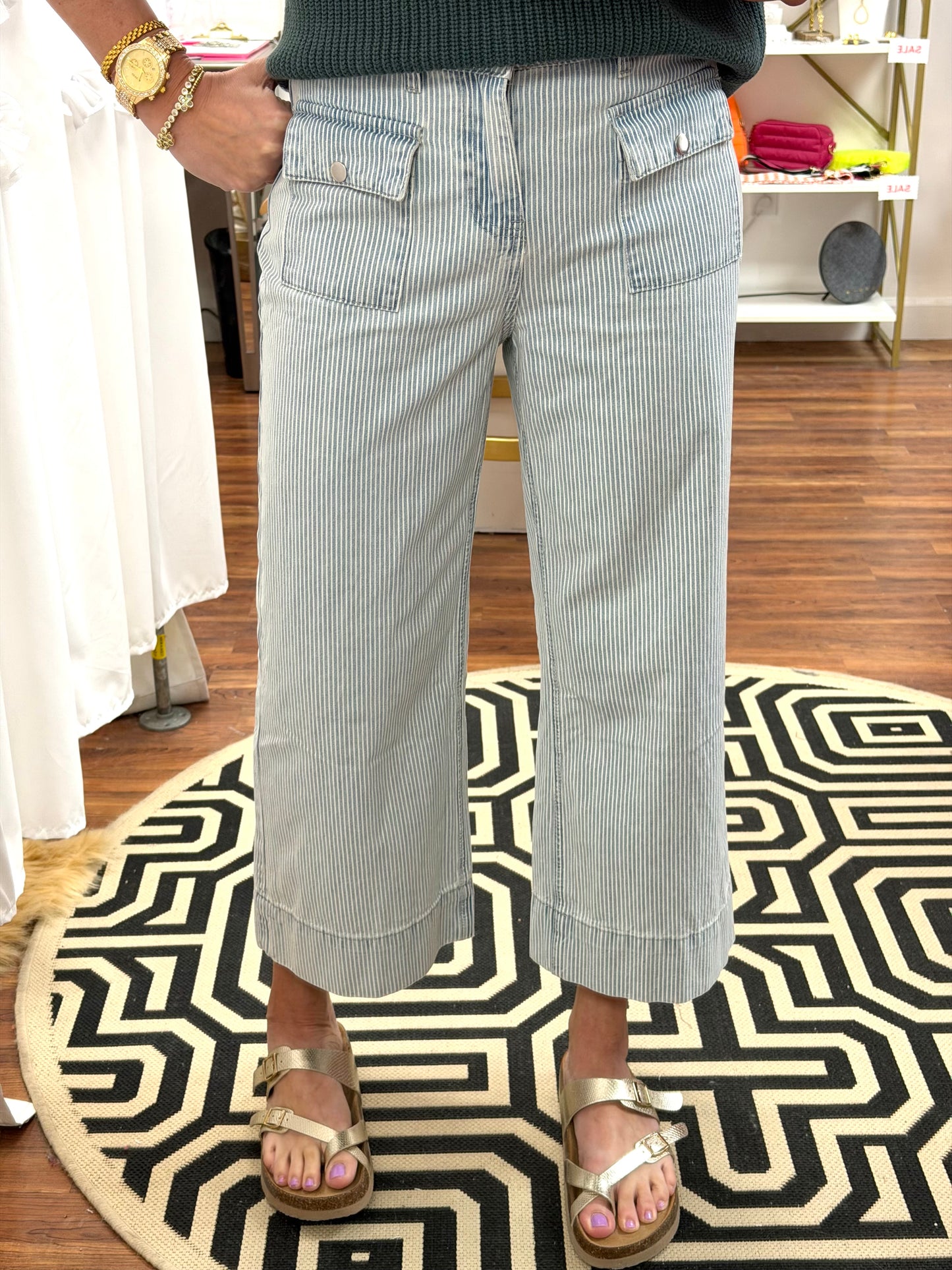 Stripe Front Pocket Jeans