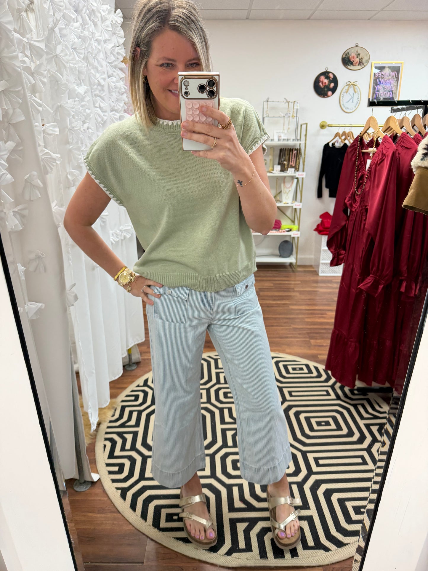 Stripe Front Pocket Jeans