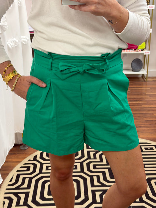 Green Waste Tied Shorts