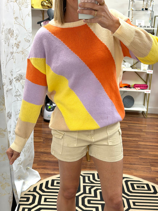 Color Block Spring Top