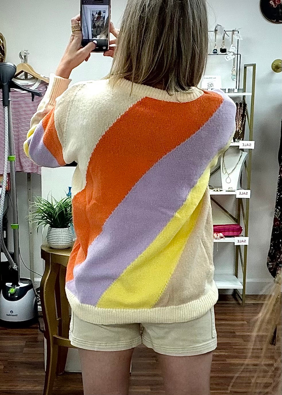 Color Block Spring Top