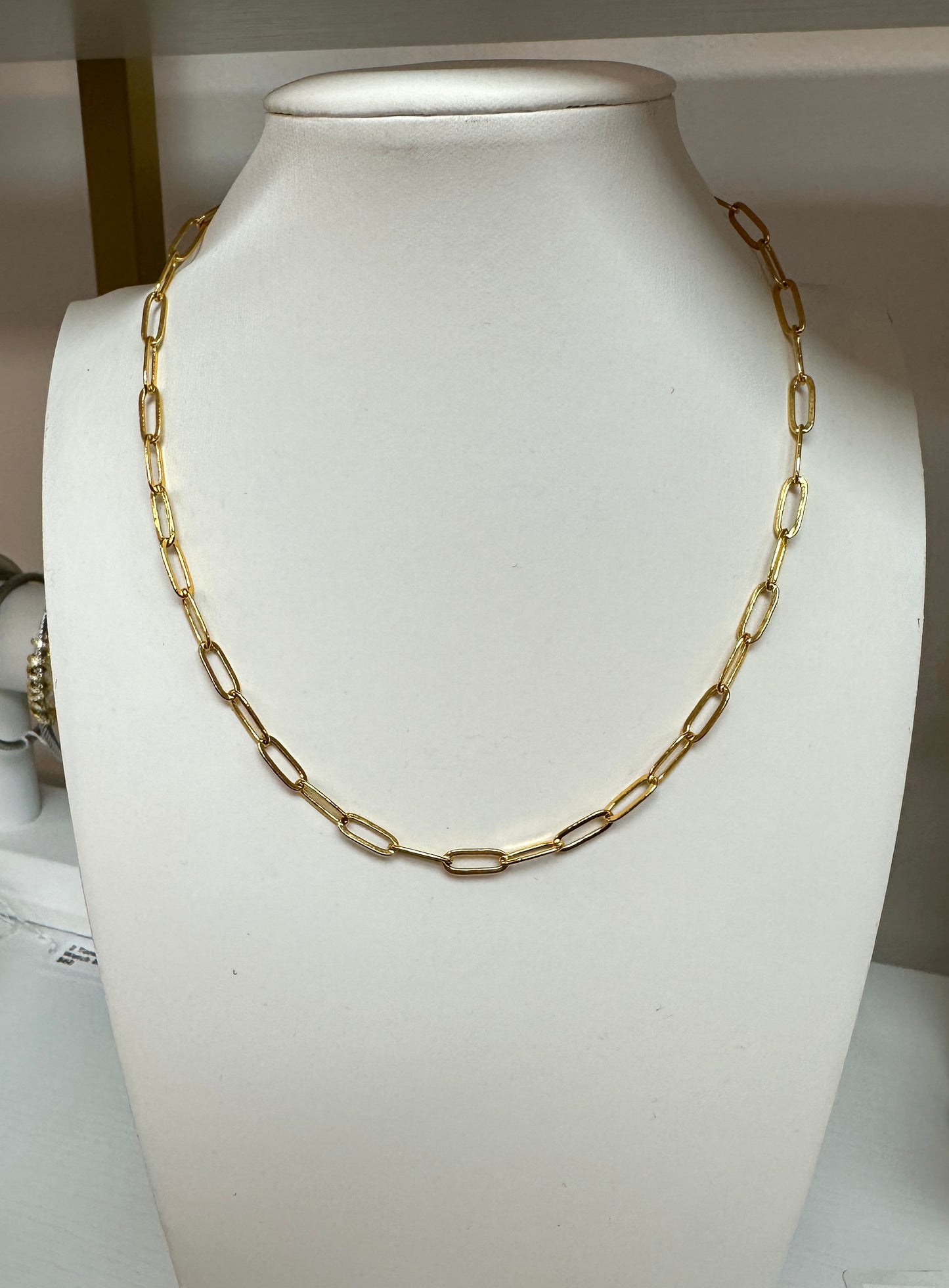 Paperclip Gold Chain