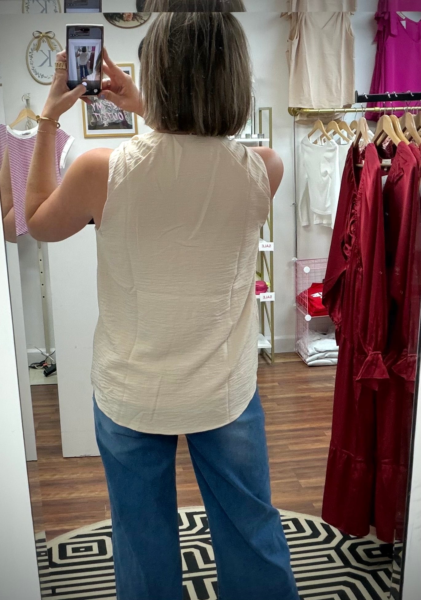 Knotted Straps Tank Top