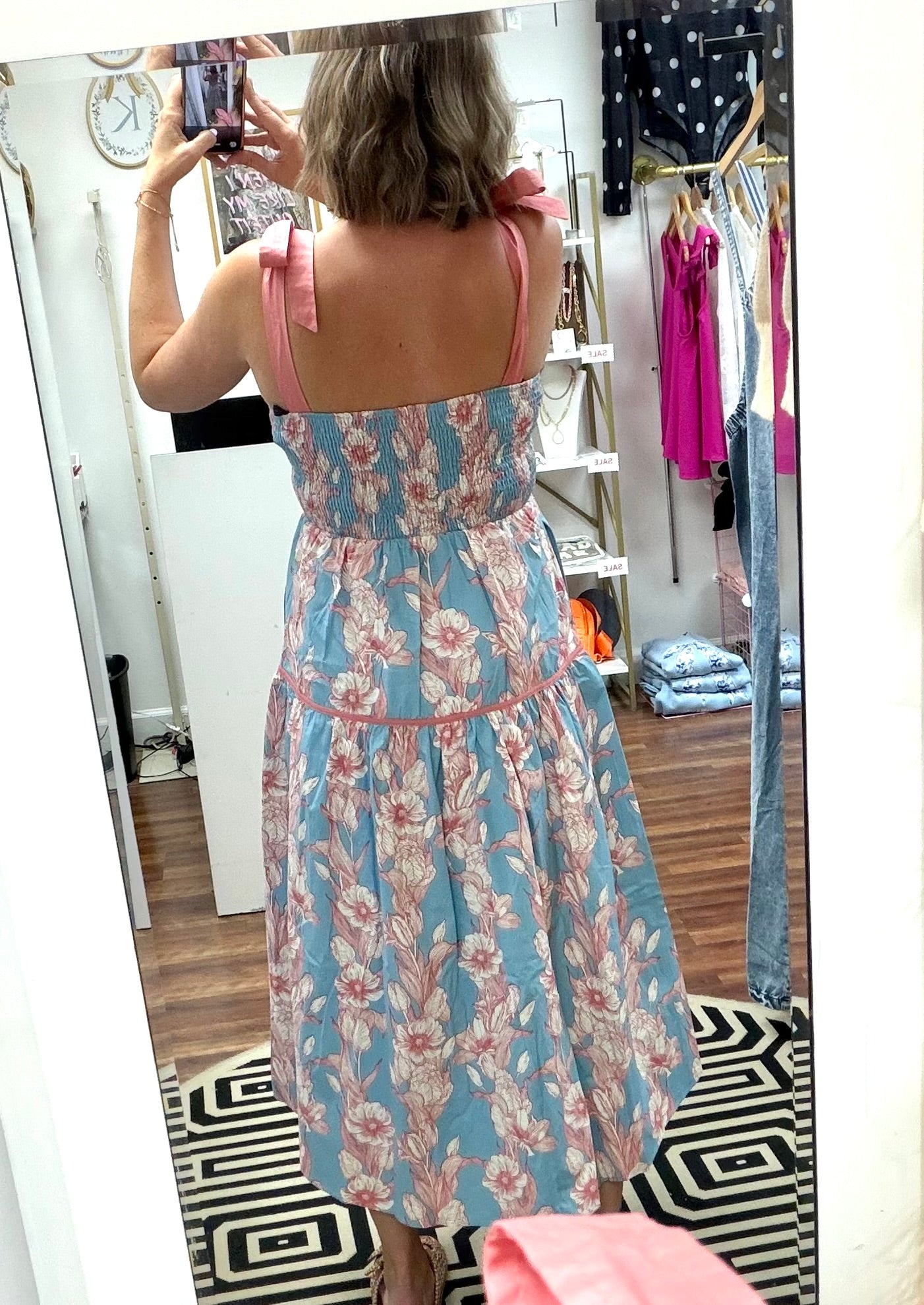 Floral Tie Sun Dress
