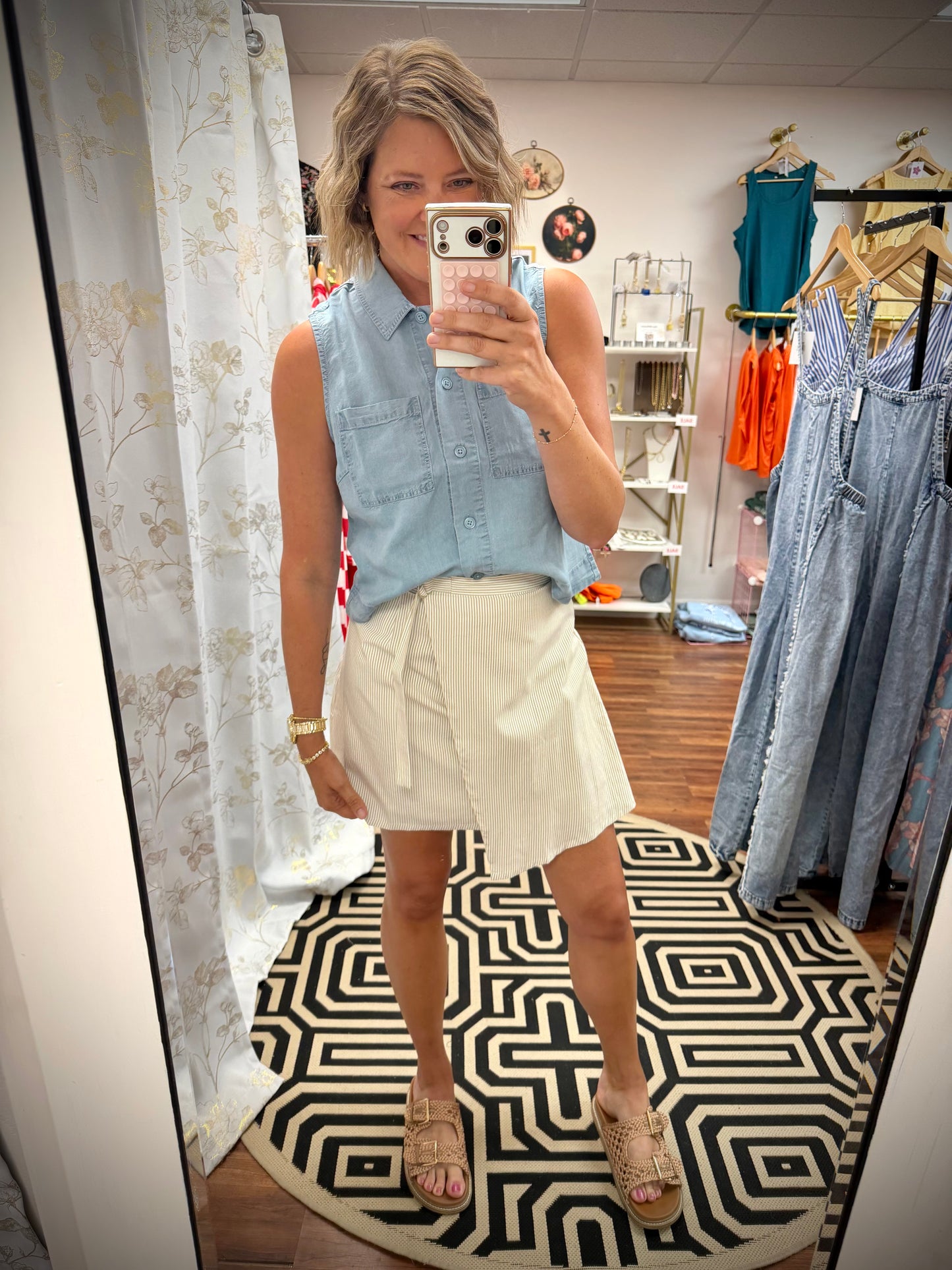 Button Up Collar Top