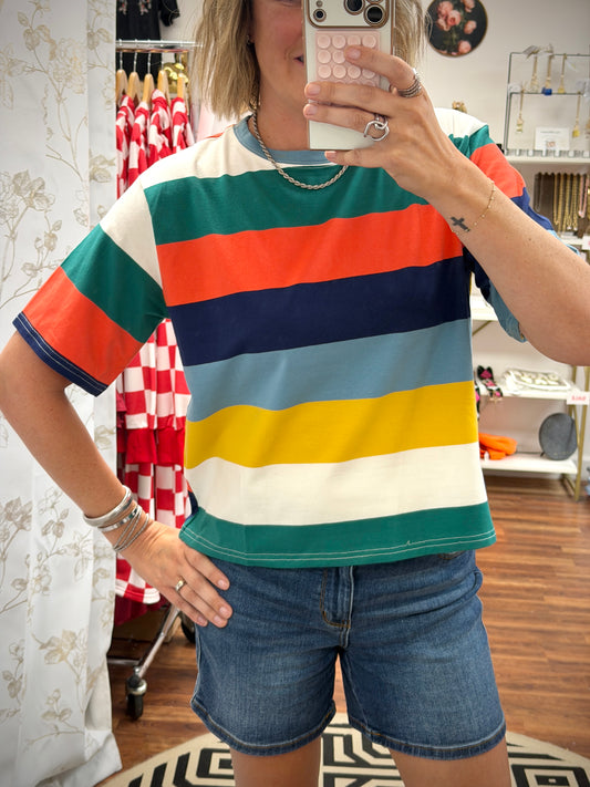 Color Stripe Tee