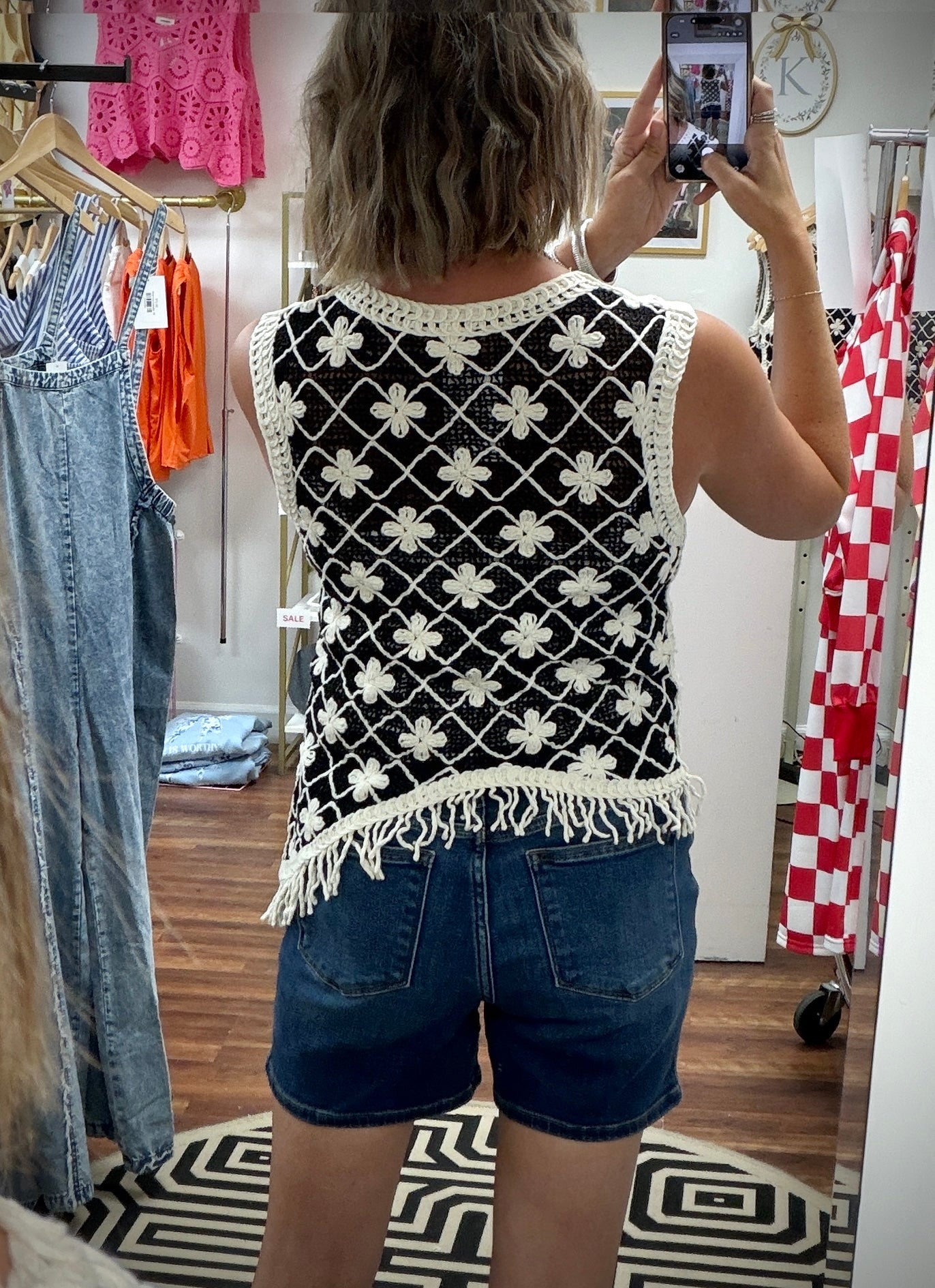 Crochet Fringe Hem Top
