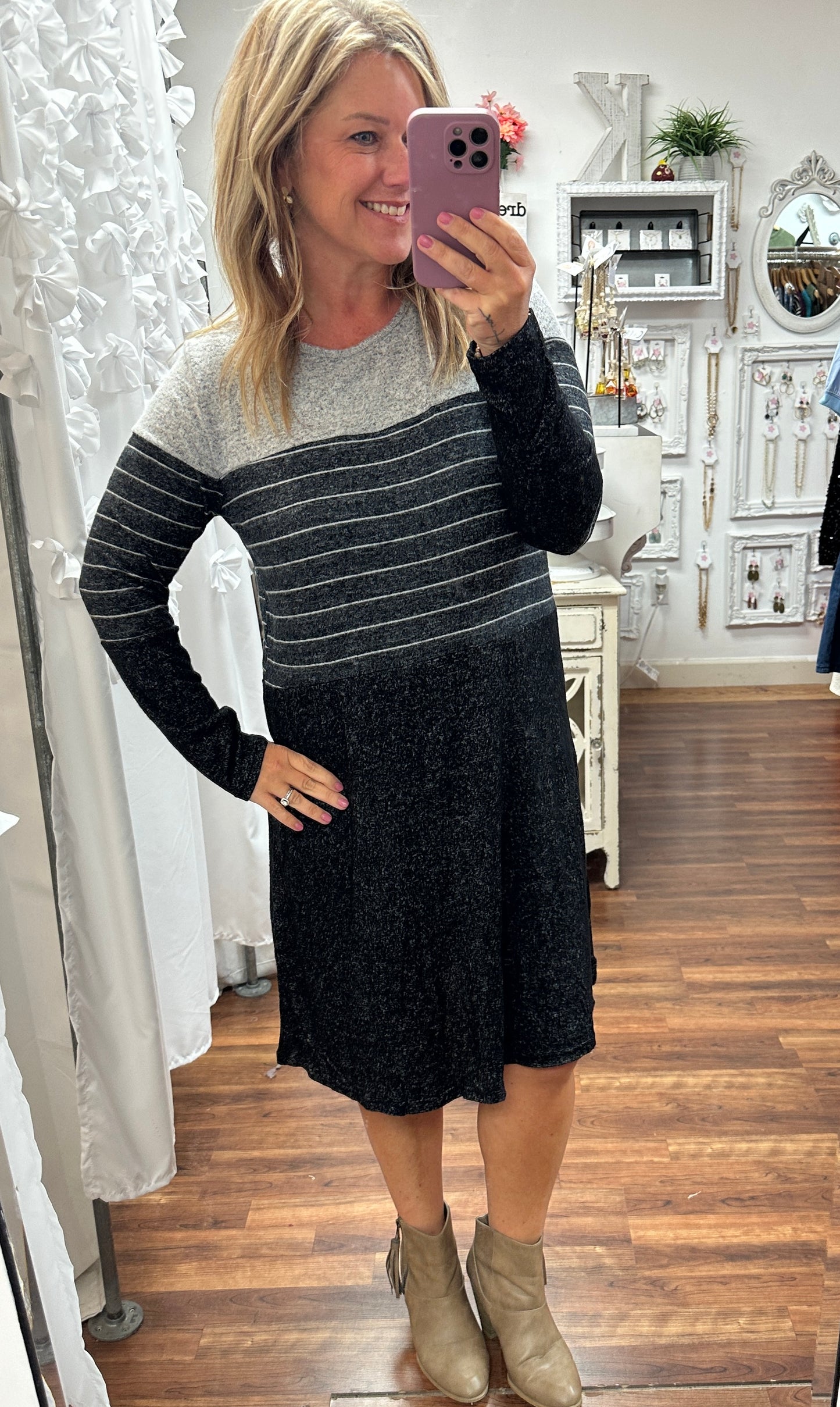 Midnight Luxe Pocket Dress