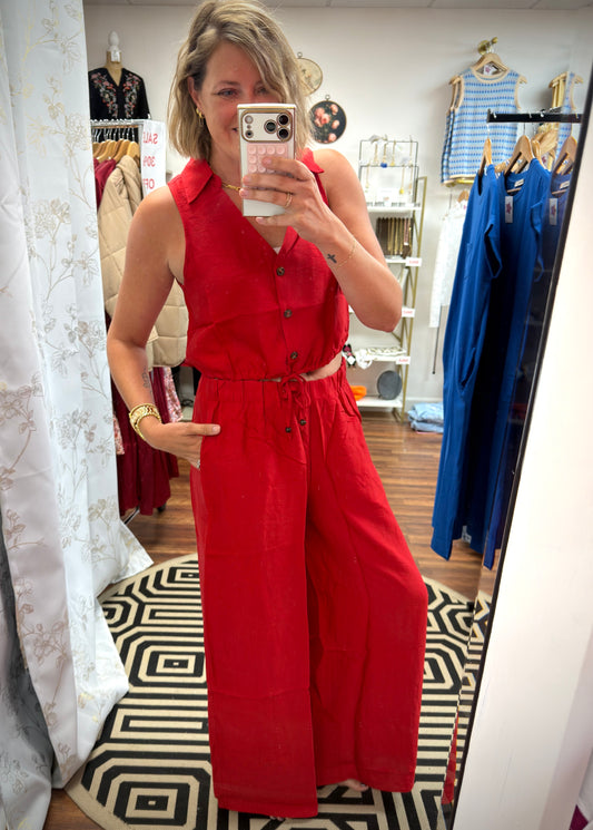 Red 2 Piece Set