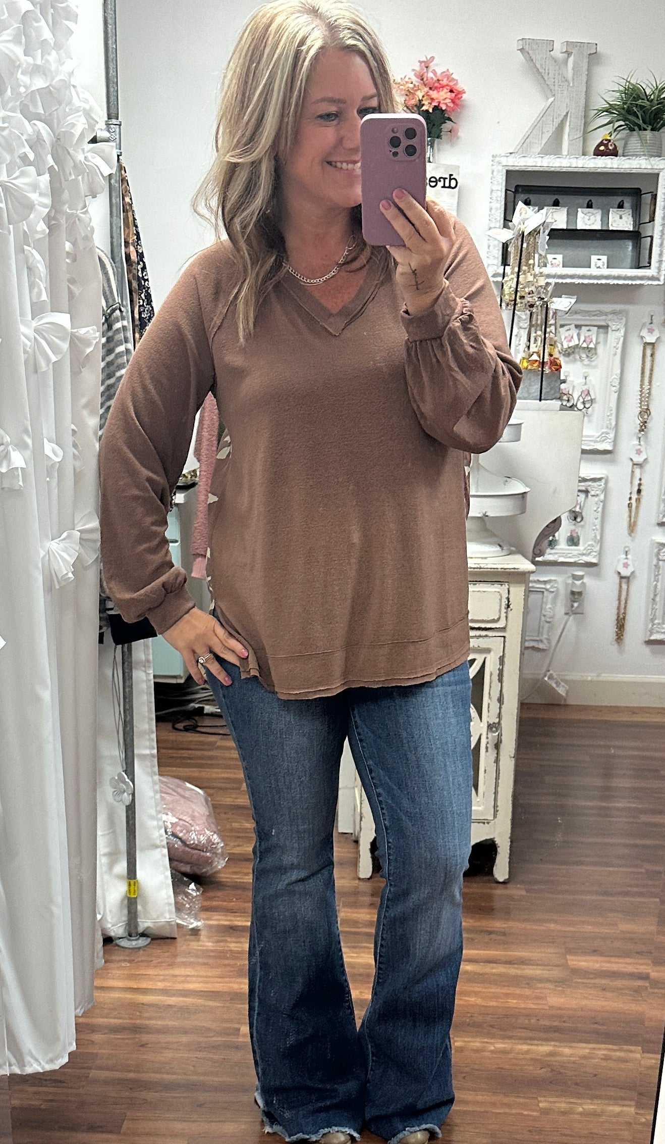 Mocha Blend Mixed Top