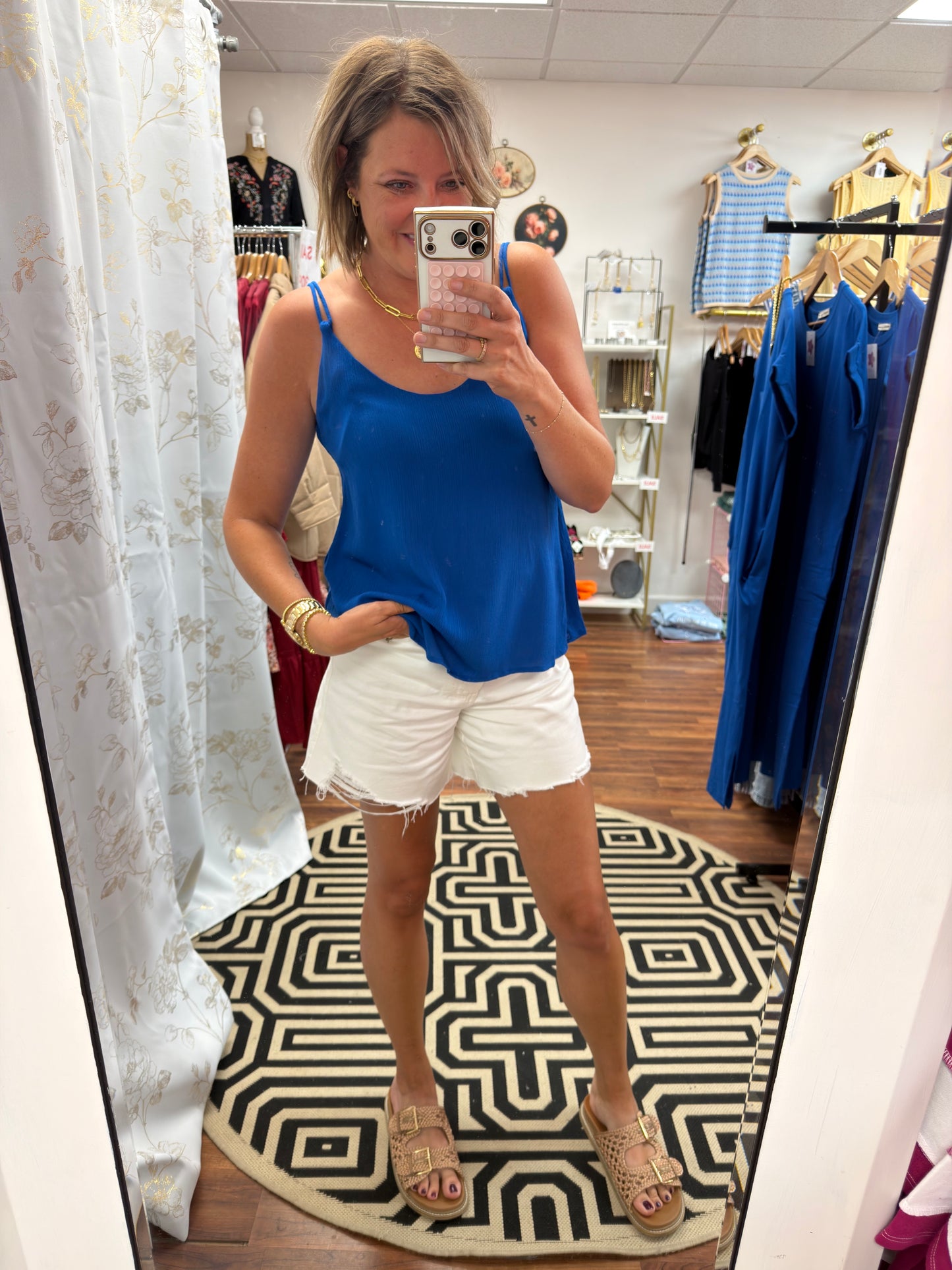 Judy Blue Ripped White Shorts