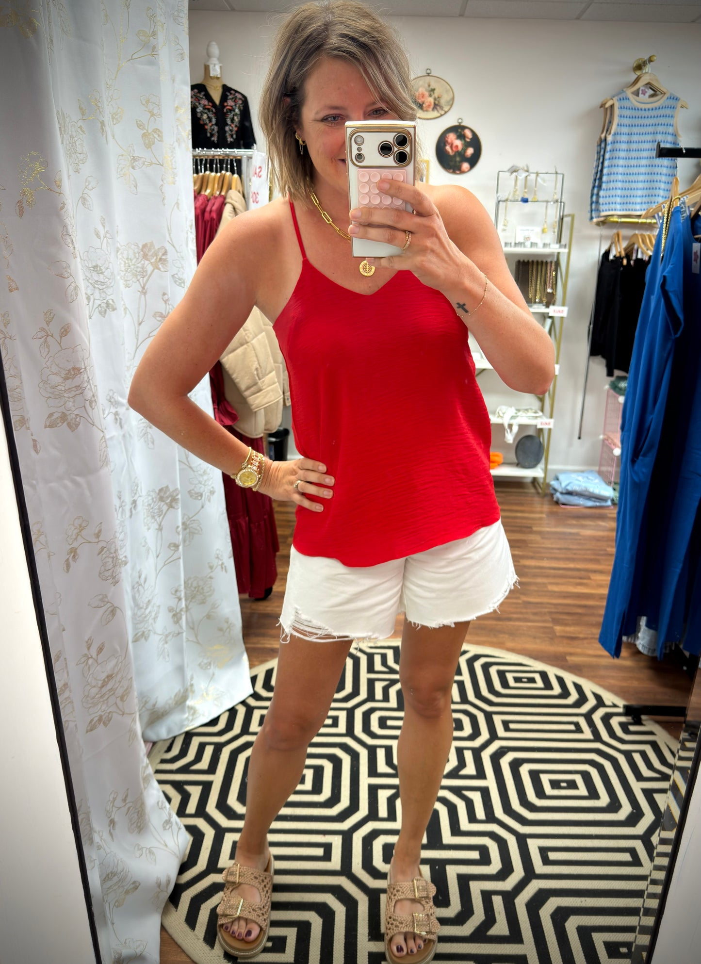 Judy Blue Ripped White Shorts