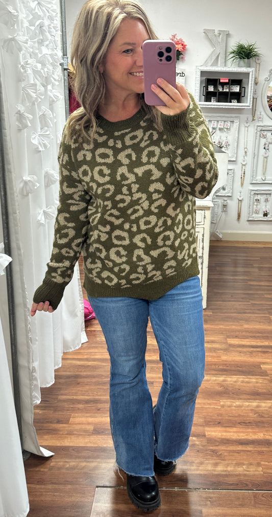 Wild Olive Knit Sweater