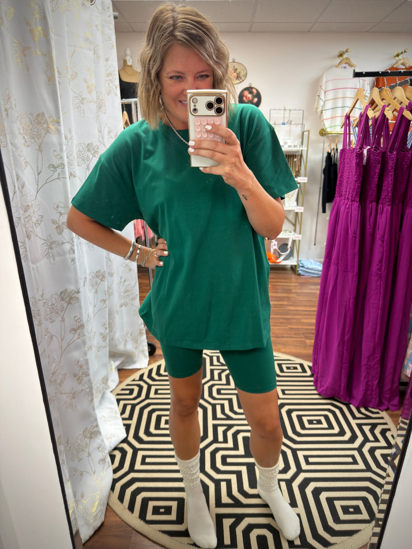T Shirt and Bike Short Set