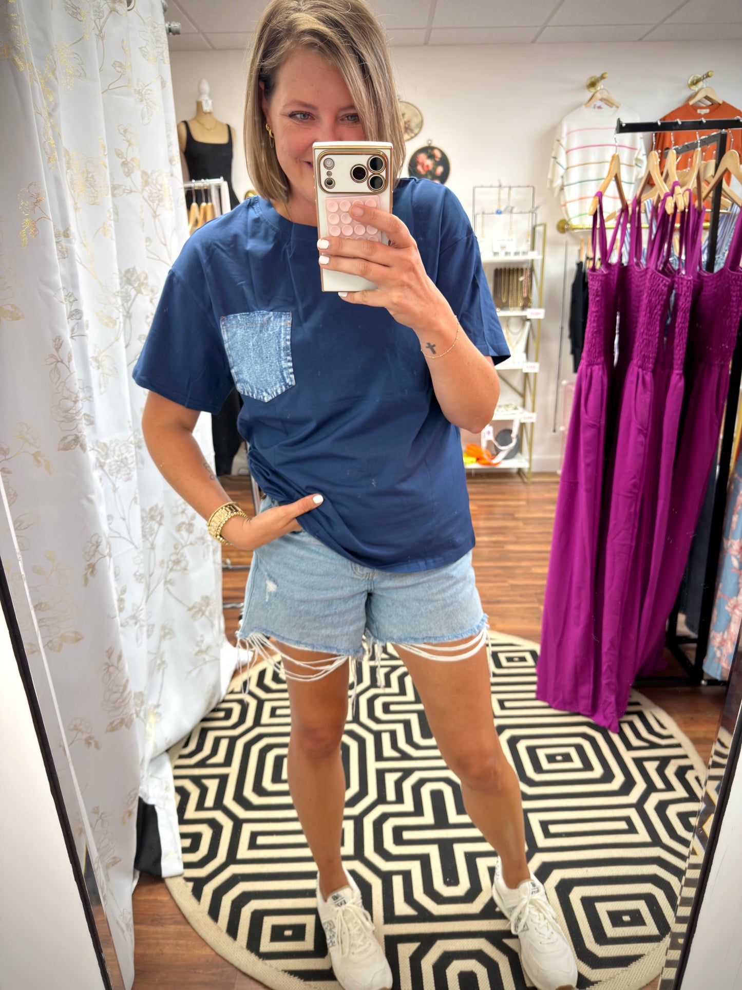 Denim Pocket Tee