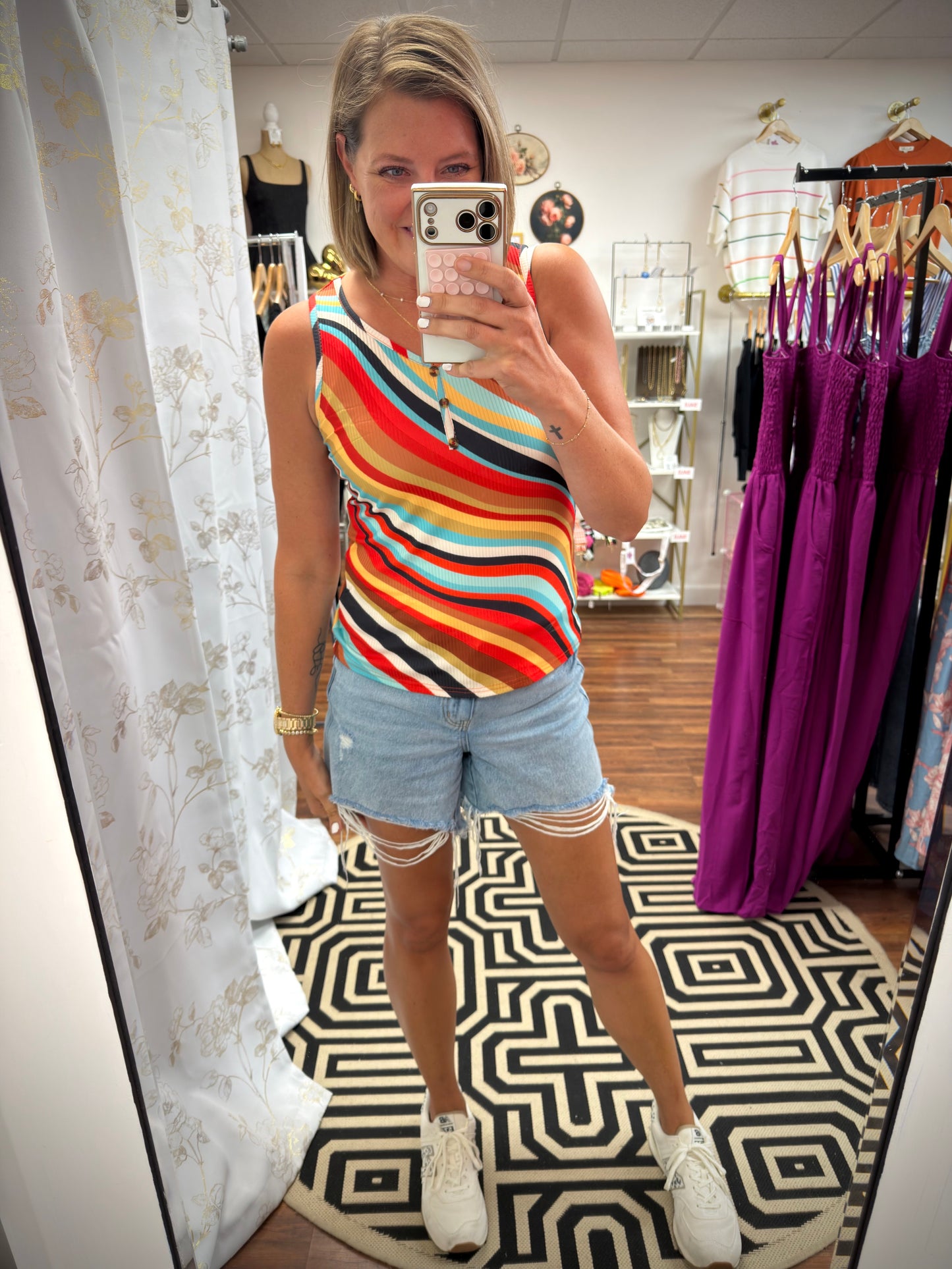 Multicolor Stripe Tank